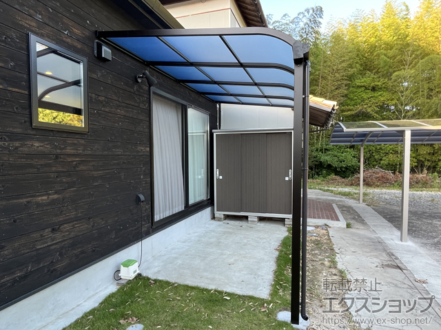 長崎県佐世保市ののテラス屋根 ソラリア R型 テラスタイプ 単体 積雪〜20cm対応 施工例