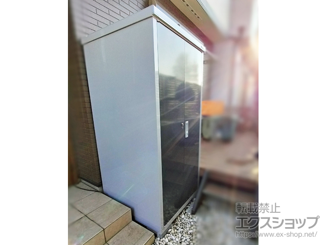 東京都西東京市のの物置・屋外倉庫 アイビーストッカー 900×905×1903 BJX-099E-CG 施工例