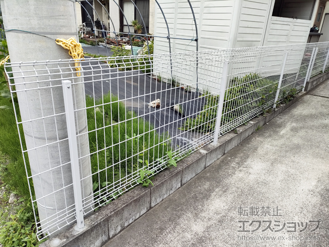 神奈川県相模原市ののフェンス・柵 ユメッシュHR型 フリー支柱タイプ 施工例