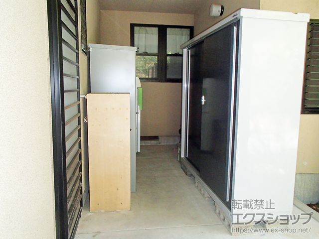大分県国東市のの物置・屋外倉庫 シンプリー 一般型 1740×515×1603 MJX-175D-【CG】 施工例