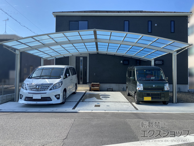 岐阜県瑞穂市ののカーポート アリュース トリプル　積雪〜20cm対応 施工例