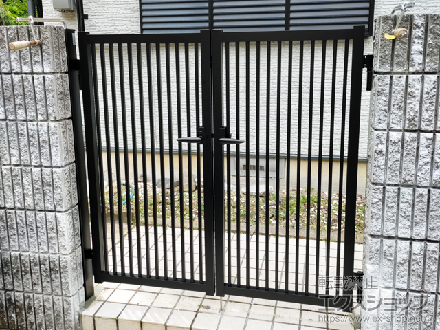 兵庫県三田市のの門扉 末広2型 両開き 施工例