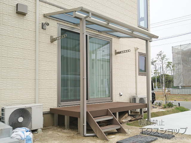 福岡県京都郡苅田町ののテラス屋根 ソラリア F型 テラスタイプ 単体 積雪〜20cm対応 施工例