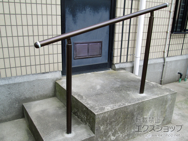 富山県富山市のの手すり パルトナーUDフェンス1型(手すり)自立タイプ 笠木のみタイプ 施工例