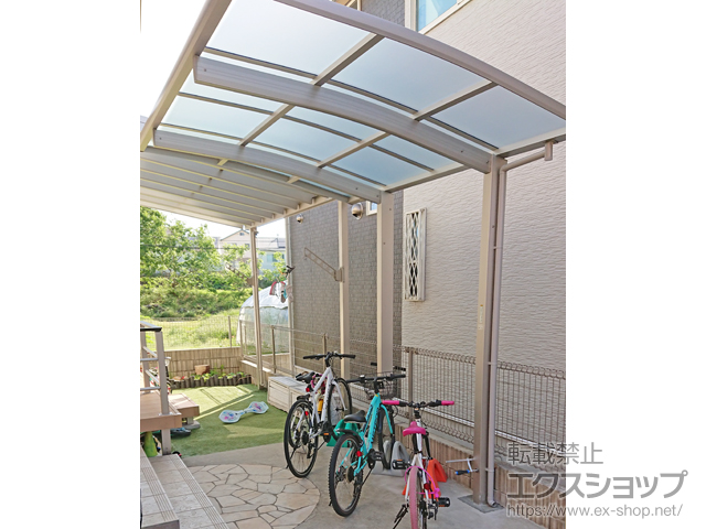 千葉県船橋市ののサイクルポート・駐輪場 アリュース ミニ 600タイプ 単体 積雪〜20cm対応 施工例
