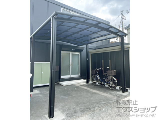 東京都江戸川区ののカーポート ネスカR (ラウンドスタイル) ワイド 積雪〜20cm対応 施工例