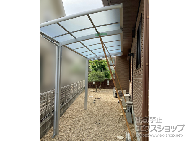 奈良県奈良市ののサイクルポート・駐輪場 ネスカRミニ (ラウンドスタイル) 積雪〜20cm対応 施工例