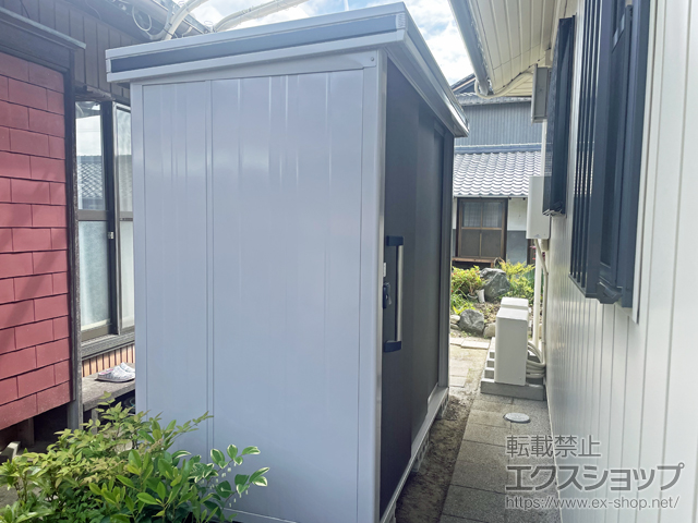 愛知県稲沢市のの物置・屋外倉庫 エルモ 一般型 2220×1170×2121 LMD-2211-DW 施工例