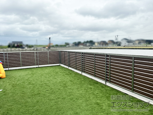 富山県黒部市ののフェンス・柵 モクハイフェンス　フリーポールタイプ 施工例