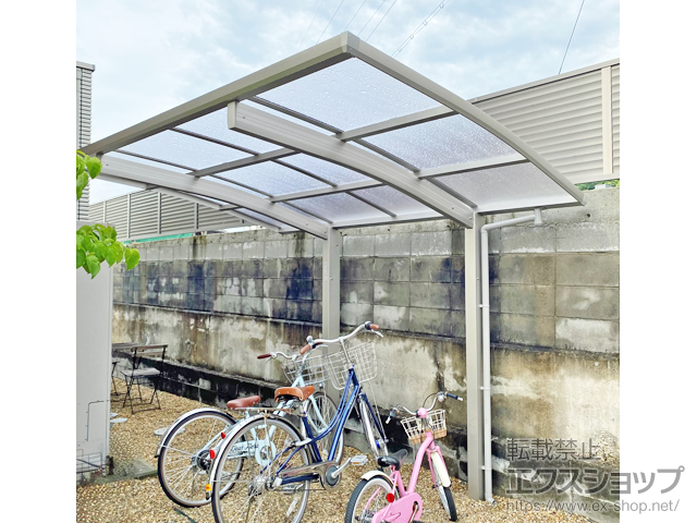 京都府京都市ののサイクルポート・駐輪場 アリュース ミニ 600タイプ 単体 積雪〜20cm対応 施工例
