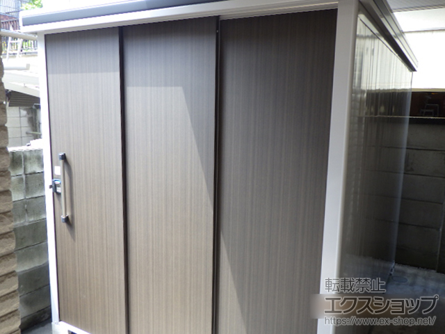 東京都北区のの物置・屋外倉庫 エルモ 一般型 LMD-2229H-DW 施工例