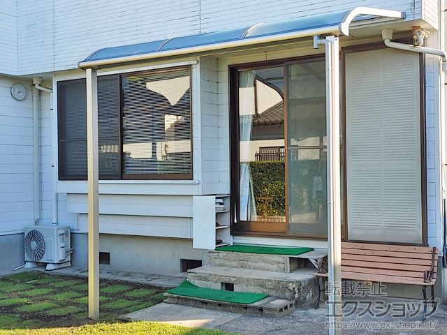 長崎県雲仙市ののテラス屋根 ソラリア R型 テラスタイプ 単体 積雪〜20cm対応 施工例