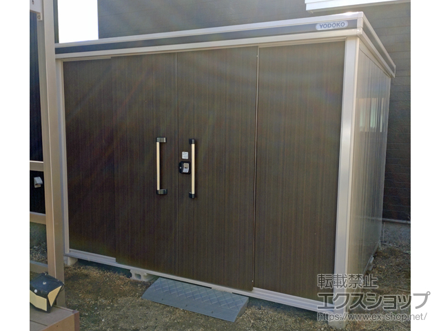 北海道苫小牧市のの物置・屋外倉庫 エルモ 積雪型 2920×2220×2118 LMDS-2922-DW 施工例
