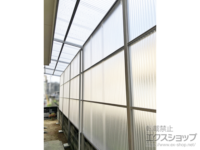 岡山県総社市ののストックヤード ストックヤードII オープンタイプ 連棟 積雪〜20cm対応 施工例