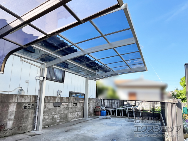 茨城県那珂市ののカーポート プレシオスポート 積雪〜20cm対応 施工例