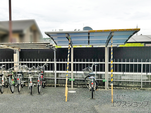 大阪府柏原市ののサイクルポート・駐輪場 プレシオスポート ミニ 積雪〜20cm対応 施工例