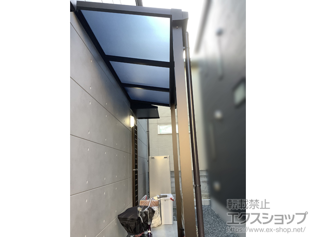福岡県福岡市ののテラス屋根 ソラリア F型 テラスタイプ 単体 積雪〜20cm対応 施工例