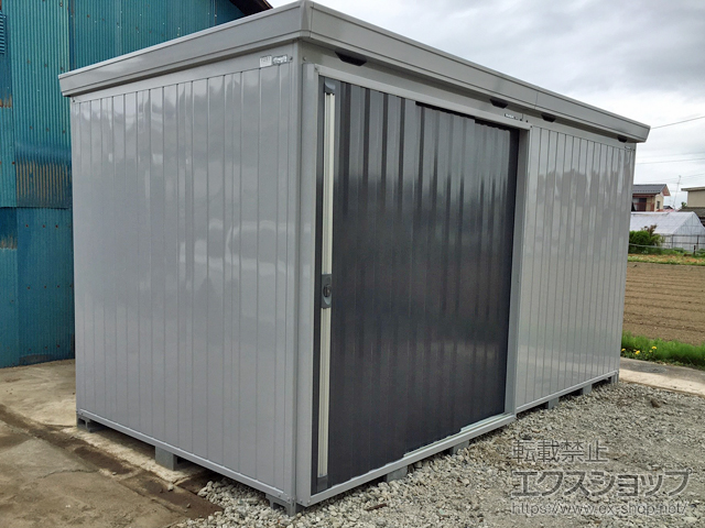 福島県郡山市のの物置・屋外倉庫 FORTA 一般型 4420×2210×2385 FS-4422H-CG 施工例