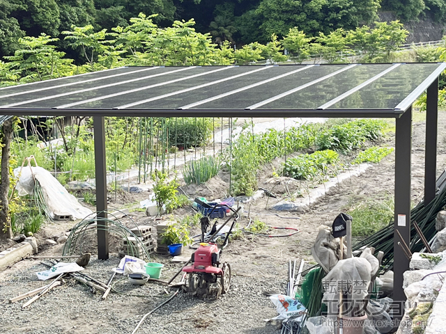 広島県福山市ののカーポート ソリッドポート ワイド 積雪〜20cm対応 施工例
