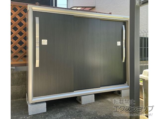 大阪府阪南市のの物置・屋外倉庫 エスモ 一般型 1500×537×1114 ESF-1505Y-WE 施工例