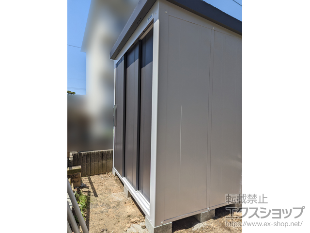 福岡県福岡市のの物置・屋外倉庫 レスパス (GK) 積雪型 EL-1712S(GK)-GK 施工例