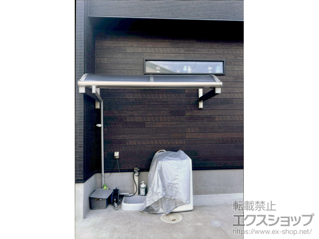 広島県東広島市ののバルコニー・ベランダ屋根 ソラリア R型 ルーフタイプ 単体 積雪〜20cm対応 施工例