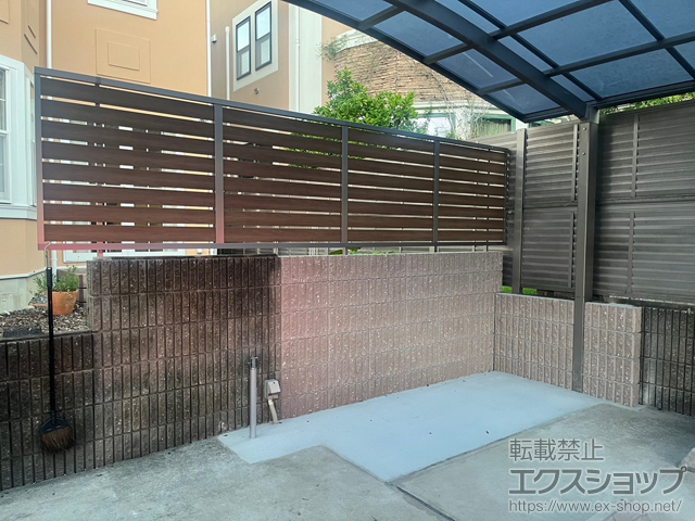 京都府京都市ののフェンス・柵 モクハイフェンス フリーポールタイプ 施工例