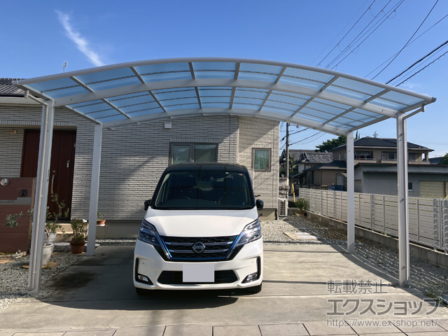 奈良県橿原市ののカーポート アリュース 600タイプ 2台用 積雪〜20cm対応 施工例