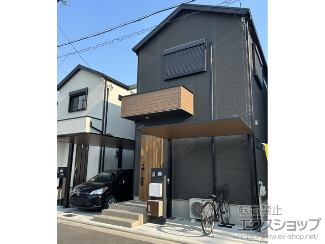 大阪府東大阪市ののサイクルポート・駐輪場 カーポートSCミニ 積雪20cm*複合色 施工例