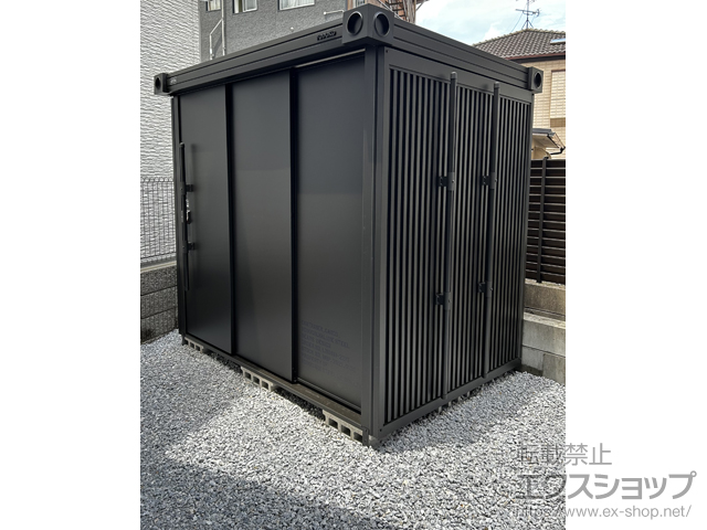 福岡県北九州市のの物置・屋外倉庫 エルモ BEAMS DESIGN モデル 一般型 LMD-2215-BM 施工例
