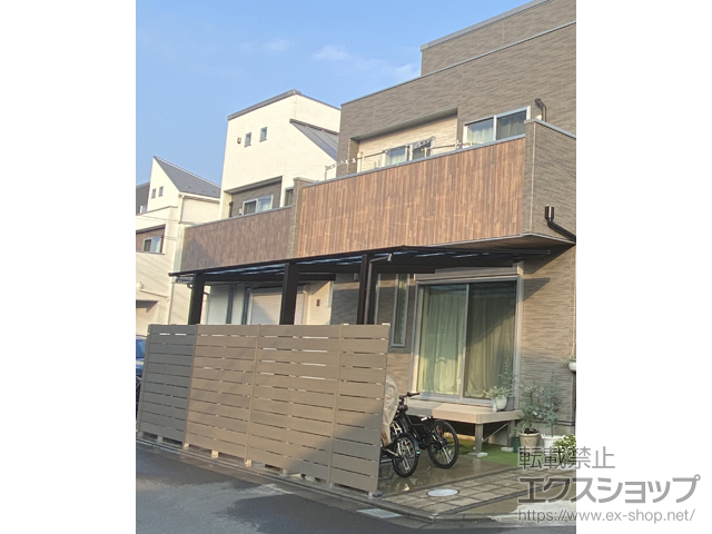 東京都町田市ののフェンス・柵 プラド/one(ワン)フェンス ジョイントあり仕様 高尺タイプ　11段　隙間10ｍｍ（下空き　30ｍｍ） 施工例