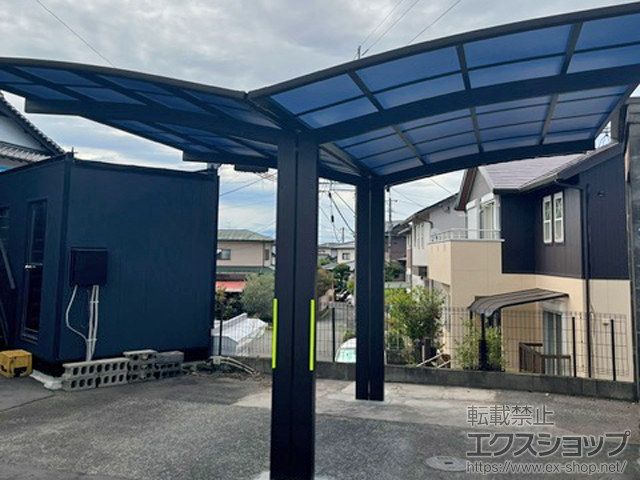 熊本県熊本市ののカーポート アリュース 600タイプ Y合掌セット（2台用）積雪〜20cm対応 施工例