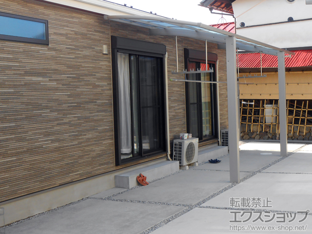 東京都府中市ののサイクルポート・駐輪場 アリュース ミニ 600タイプ 単体 積雪〜20cm対応 施工例