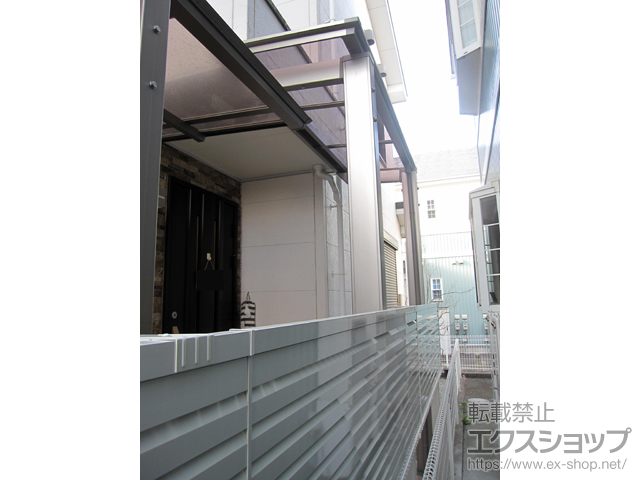 神奈川県平塚市ののテラス屋根 フーゴF 独立テラスタイプ 単体 積雪〜20cm対応 施工例