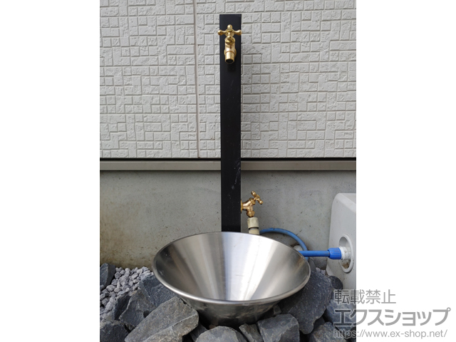 神奈川県横須賀市のの立水栓・ガーデンシンク スプレスタンド60 ソリッド 左右仕様 施工例