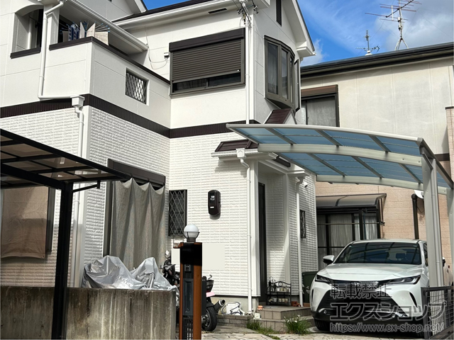 京都府宇治市ののカーポート アリュース 600タイプ 1台用 積雪〜20cm対応 施工例