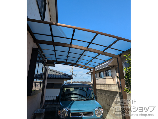 長崎県西彼杵郡長与町ののカーポート アリュース ベーカ 600タイプ 単体セット 積雪〜20cm対応 施工例