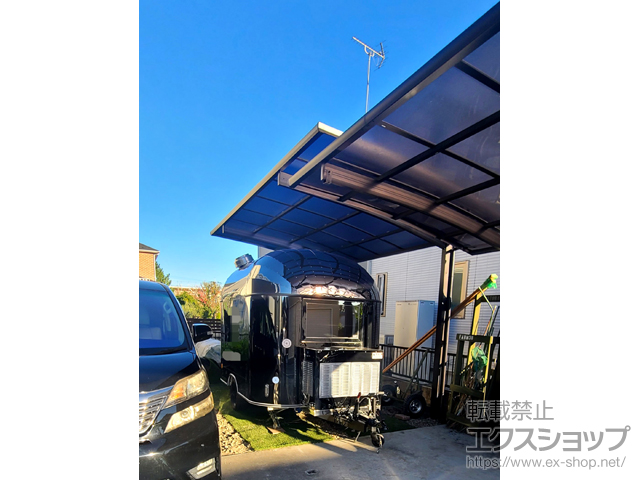 群馬県高崎市ののカーポート アリュース 600タイプ 1台用 積雪〜20cm対応 施工例
