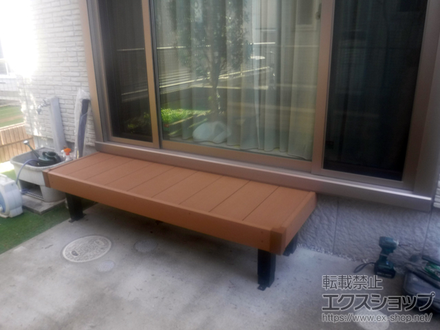 埼玉県富士見市ののウッドデッキ マージウッドデッキ 施工例