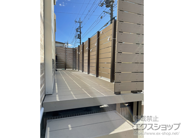 東京都八王子市ののウッドデッキ リウッドデッキ 200＋独立式リウッドステップ2型 施工例
