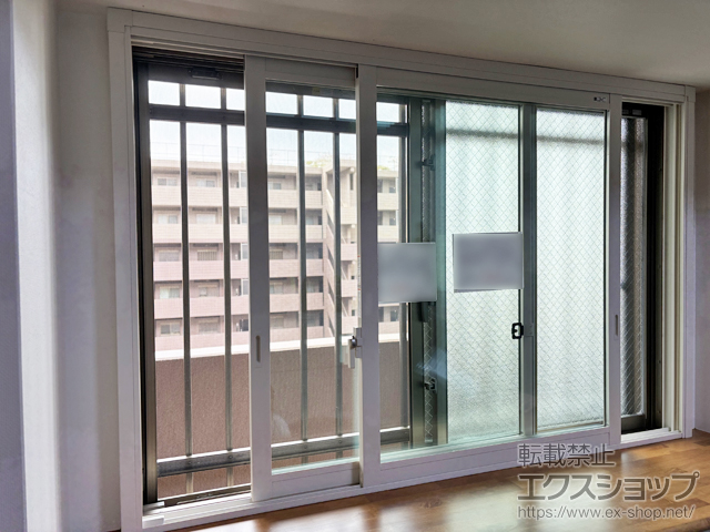 福岡県北九州市のの二重窓（内窓） インプラス 引違い窓 変則2枚建 施工例