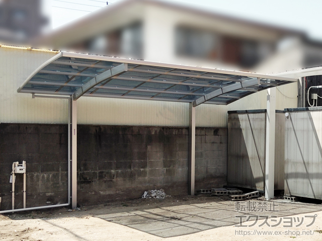 愛知県名古屋市ののカーポート プレシオスポート アール型 1台用 積雪〜20cm対応 施工例