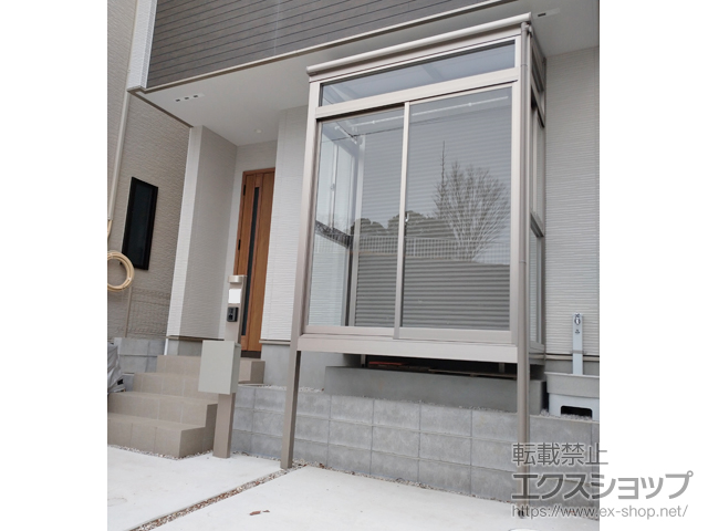 東京都稲城市ののテラス囲い・サンルーム サニージュ F型 床納まり ランマ付 積雪〜20cm対応 施工例