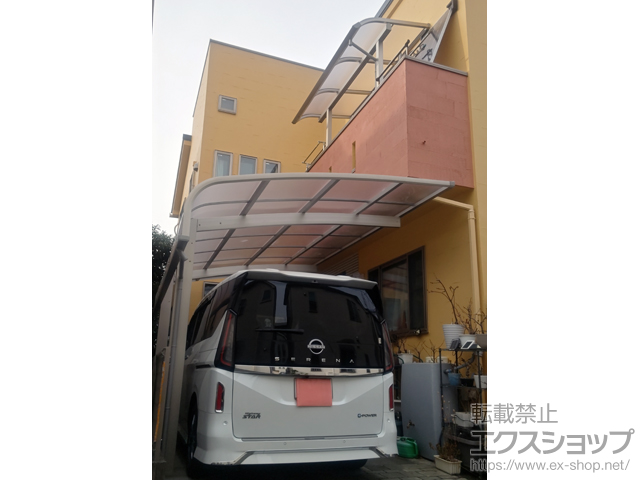 東京都世田谷区ののカーポート アリュース キャップ 600タイプ 単体セット 積雪〜20cm対応 施工例