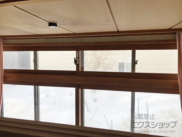 北海道札幌市のの玄関ドア、二重窓（内窓） インプラス 引違い窓 2枚建 施工例