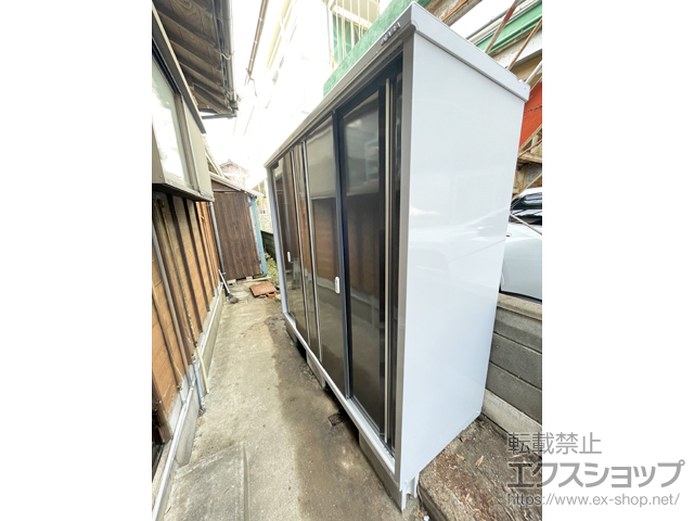 長崎県佐世保市のの物置・屋外倉庫 シンプリー 一般型 2160×755×1903 MJX-217E-EB 施工例
