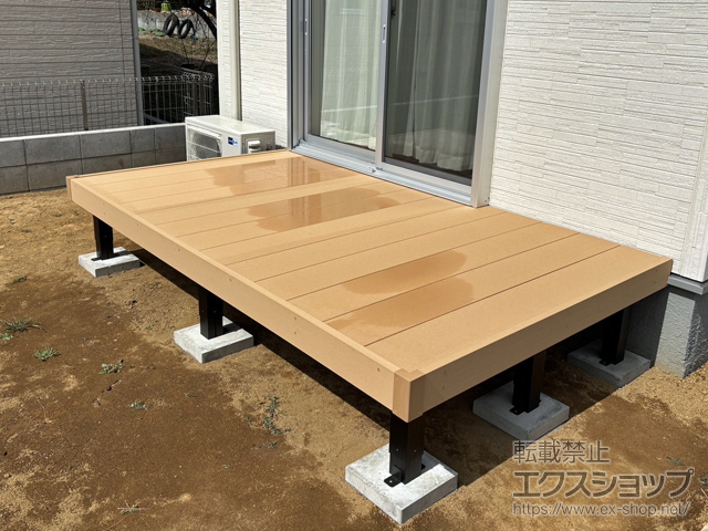 埼玉県東松山市ののウッドデッキ リウッドデッキ 200 施工例