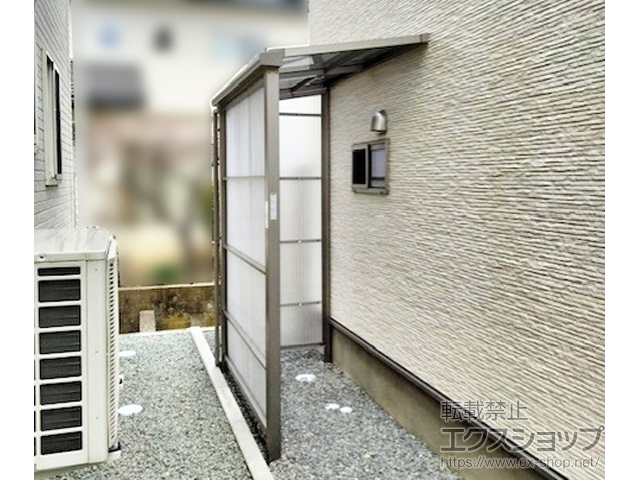 長野県長野市ののストックヤード スピーネストックヤードF型 積雪50cm対応 波板タイプ 施工例