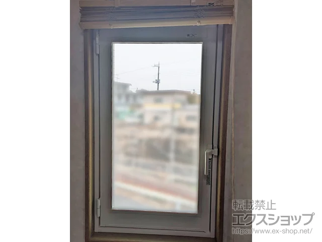 千葉県船橋市のの玄関ドア、内窓（二重窓・二重サッシ） インプラス 開き窓 外観右吊元 施工例