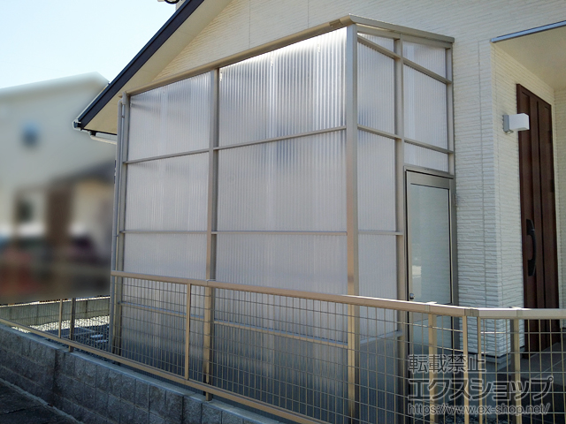 福岡県糸島市ののストックヤード ストックヤードII 片側ドア付きタイプ 積雪〜20cm対応 施工例